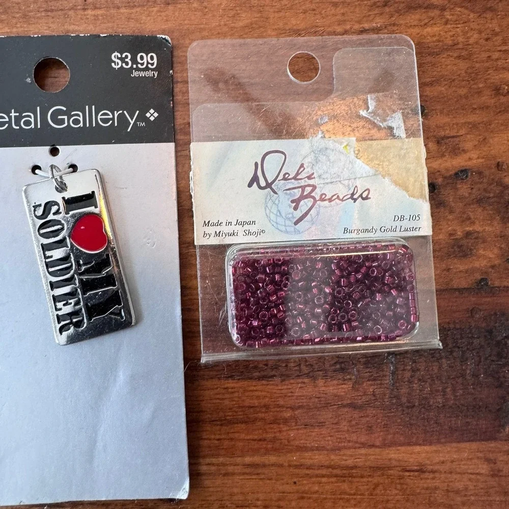Jewelry Making Supply Lot Swarovski Miyuki Silvestri Laliberi Beads Pendants 8pc
